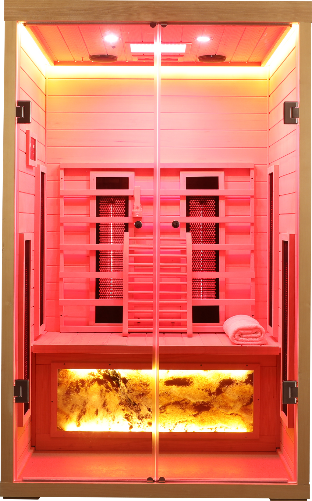 Two Person Indoor Hemlock Sauna – Far Infrared Sauna Room