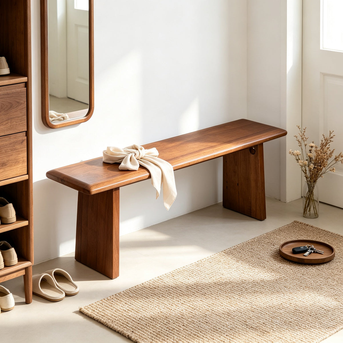 Solid Wood Dining Bench