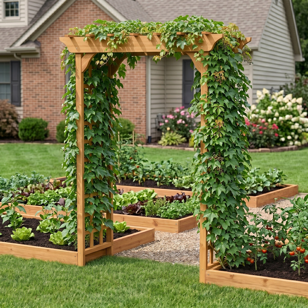Wooden Arbor for Wedding and Garden Use