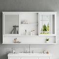 60" Wall-Mounted Bathroom Medicine Cabinet with Mirrors