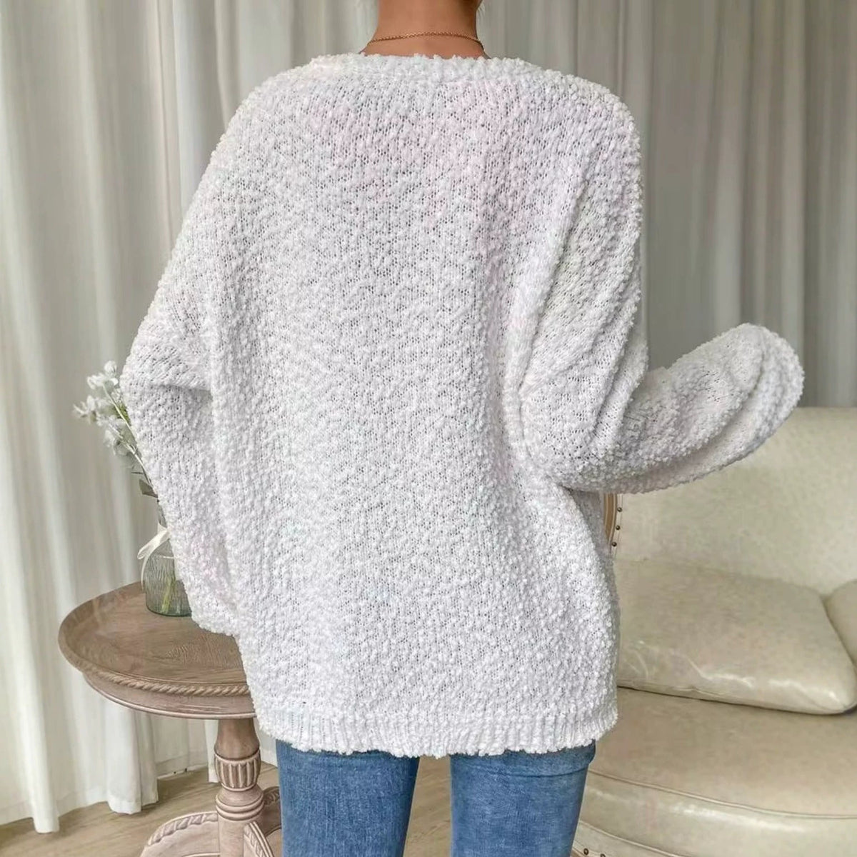 Women's Casual Crew-neck Long-sleeve Top