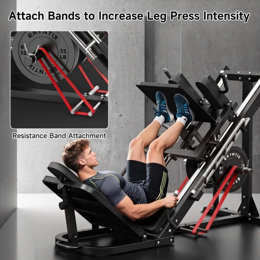 45-Degree Leg Press Hack Squat Machine With Weight Storage (SAK18452)