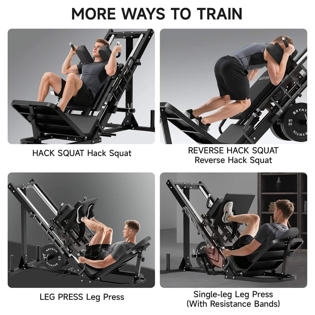 45-Degree Leg Press Hack Squat Machine With Weight Storage (SAK18452)