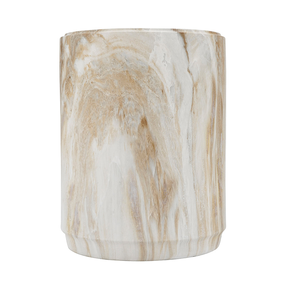 18.5-Inch Marble-Look Stool