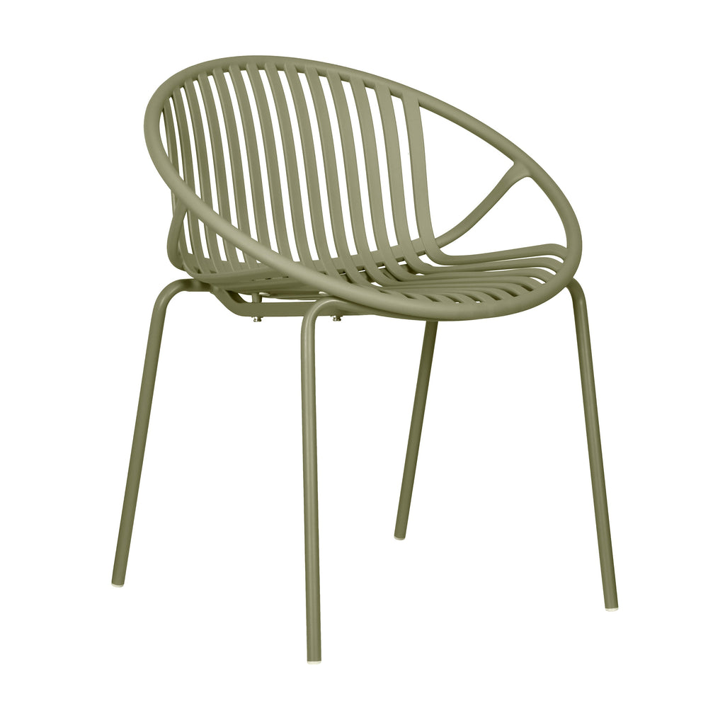 7 Pieces Outdoor Modern Metal and Polypropylene Dining Set
