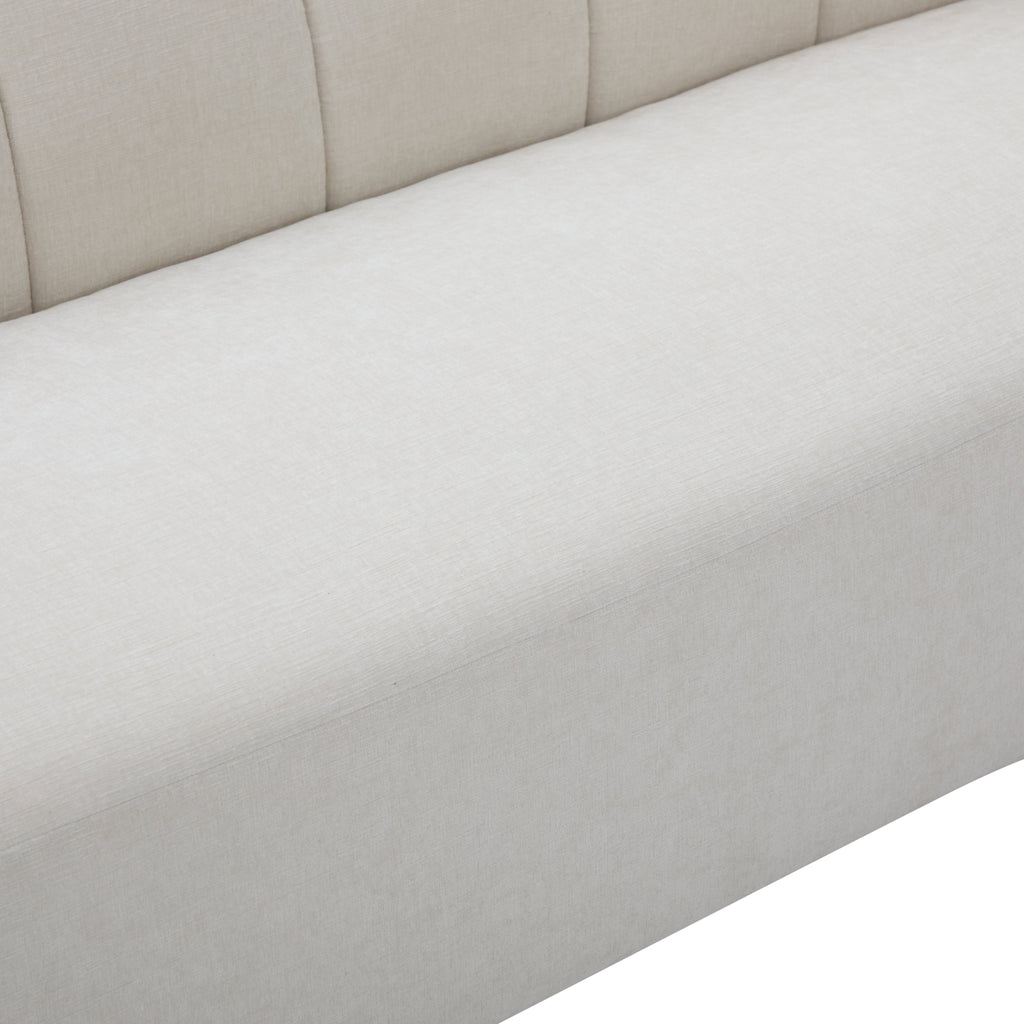 Mirelle 80 In. Modern Curved Chenille Sofa Couch