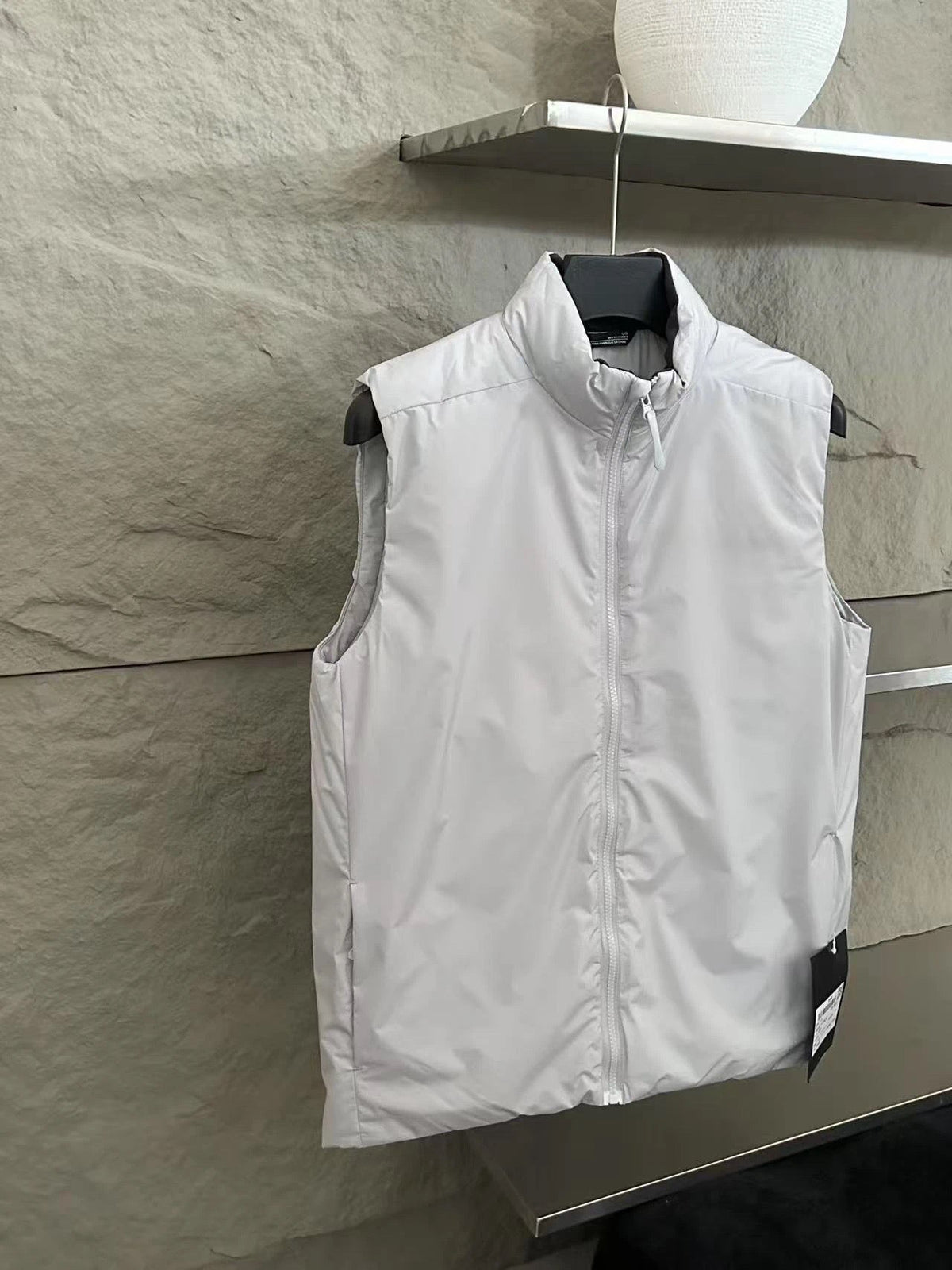 Unisex Lightweight Insulated Puffer Vest, Stand Collar Sleeveless Warm Gilet, Casual Simple Quilted Vest For Men Women Outdoor Commute Layering