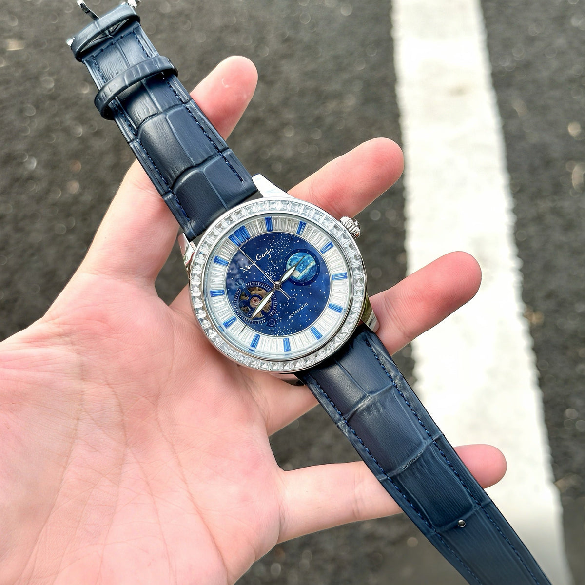 VanGogh Men's Geneva Series Art Automatic Mechanical Watch
