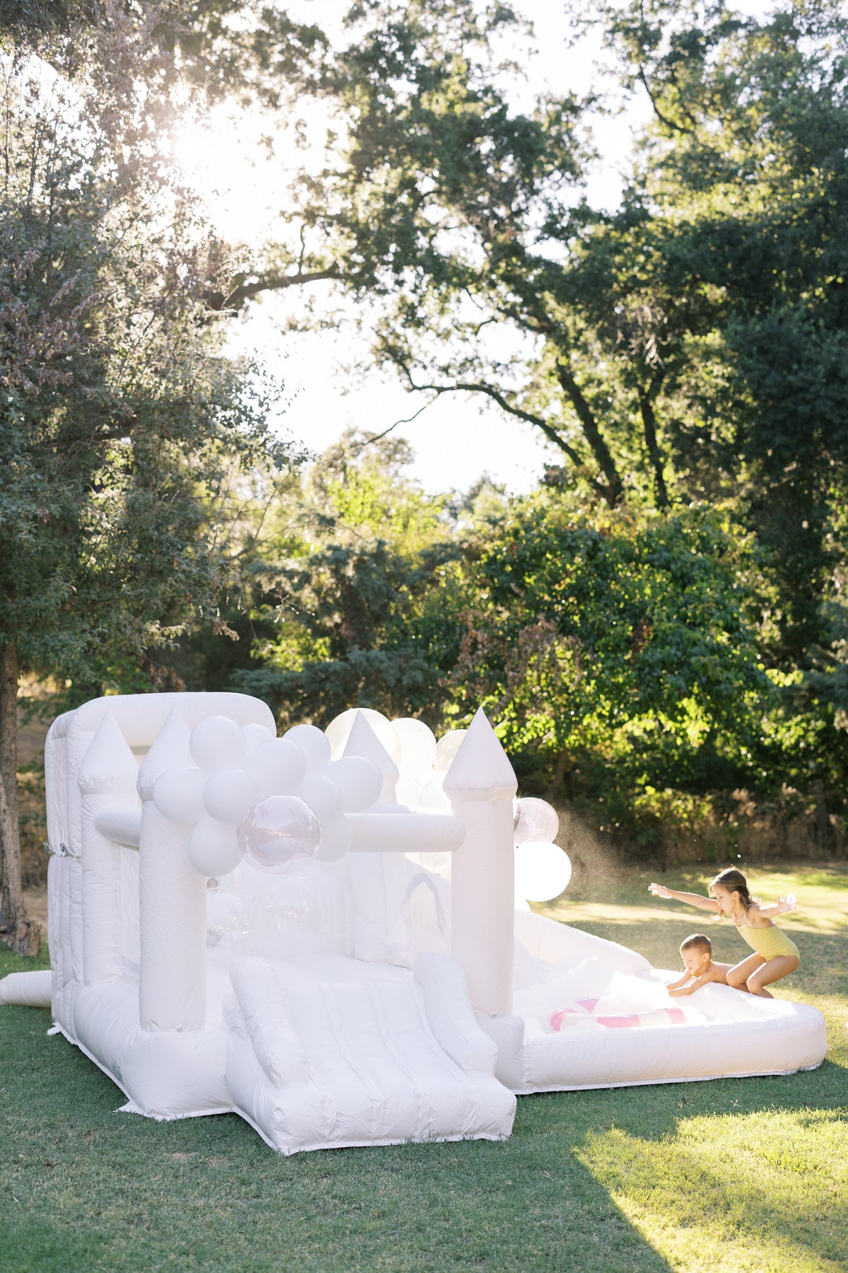 Mini Ella - White COMBO Bounce and Splash Water Slide