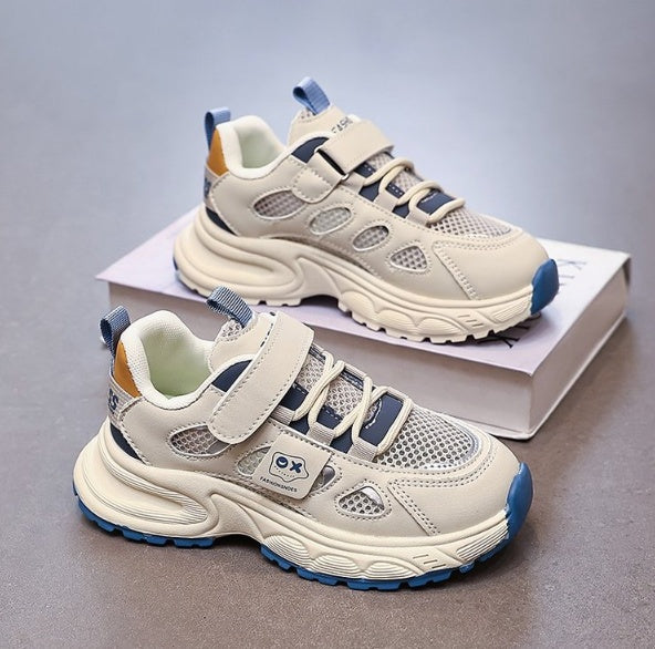 2026 Summer New Kids Mesh Breathable Sneakers, Boys Casual Dad Shoes For Middle And Big Kids