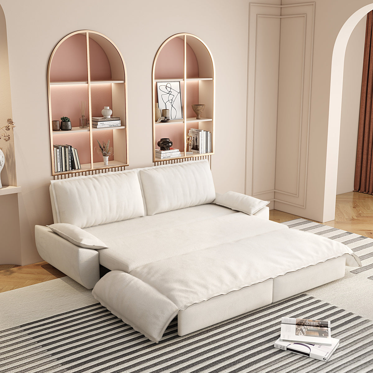 3-in-1 Convertible Sleeper Sofa Bed