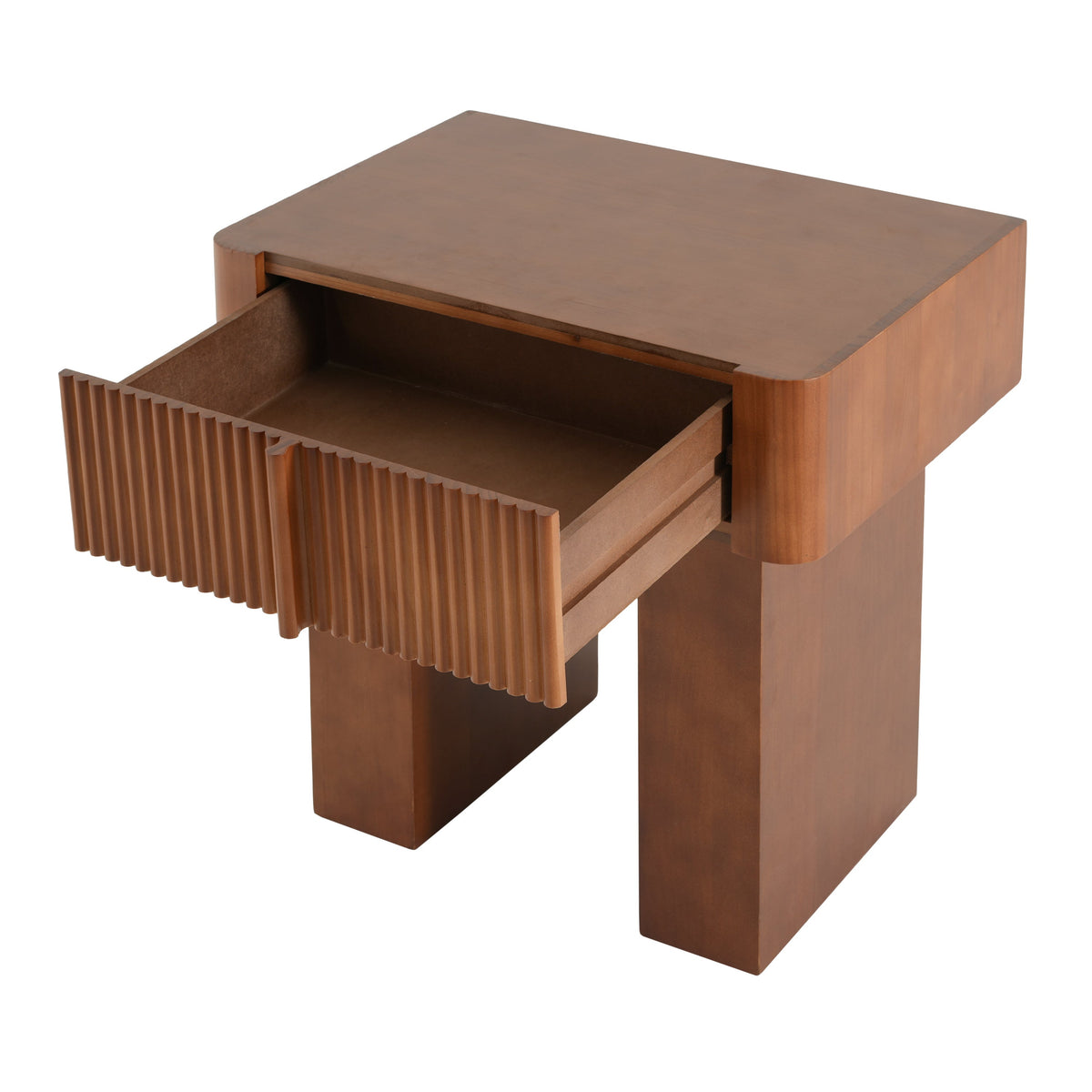 Wood End Table with Drawer