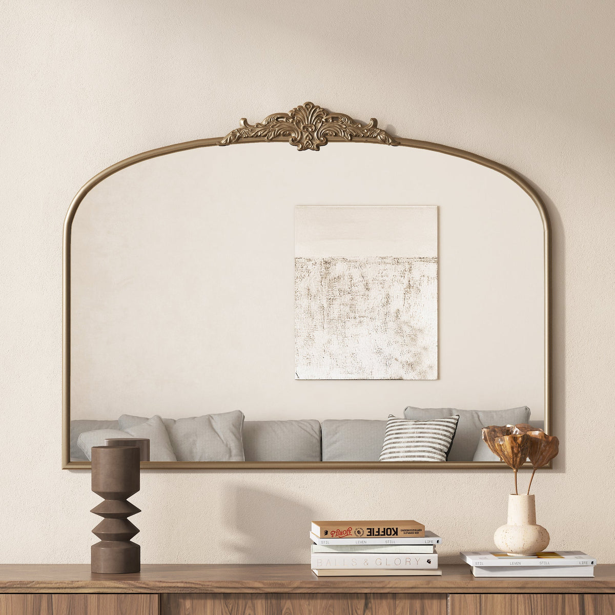 Vintage Arched Wall Mirror
