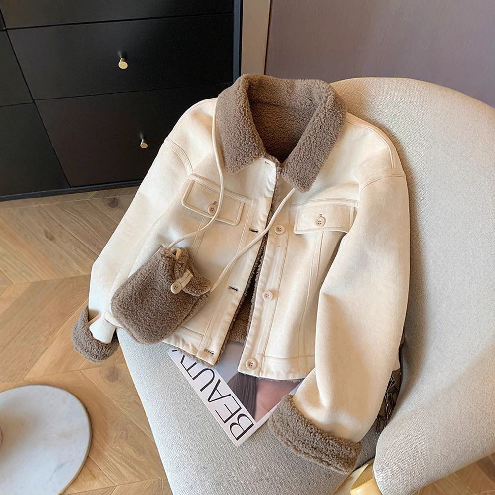 Loose Thick Small Fur Coat For Women