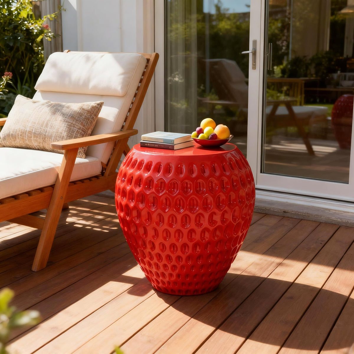Outdoor Table - Strawberry-Inspired Design