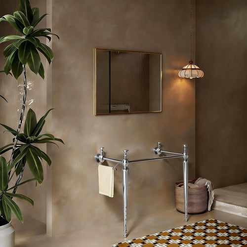VICI 36" Freestanding Bathroom Console Iron Leg
