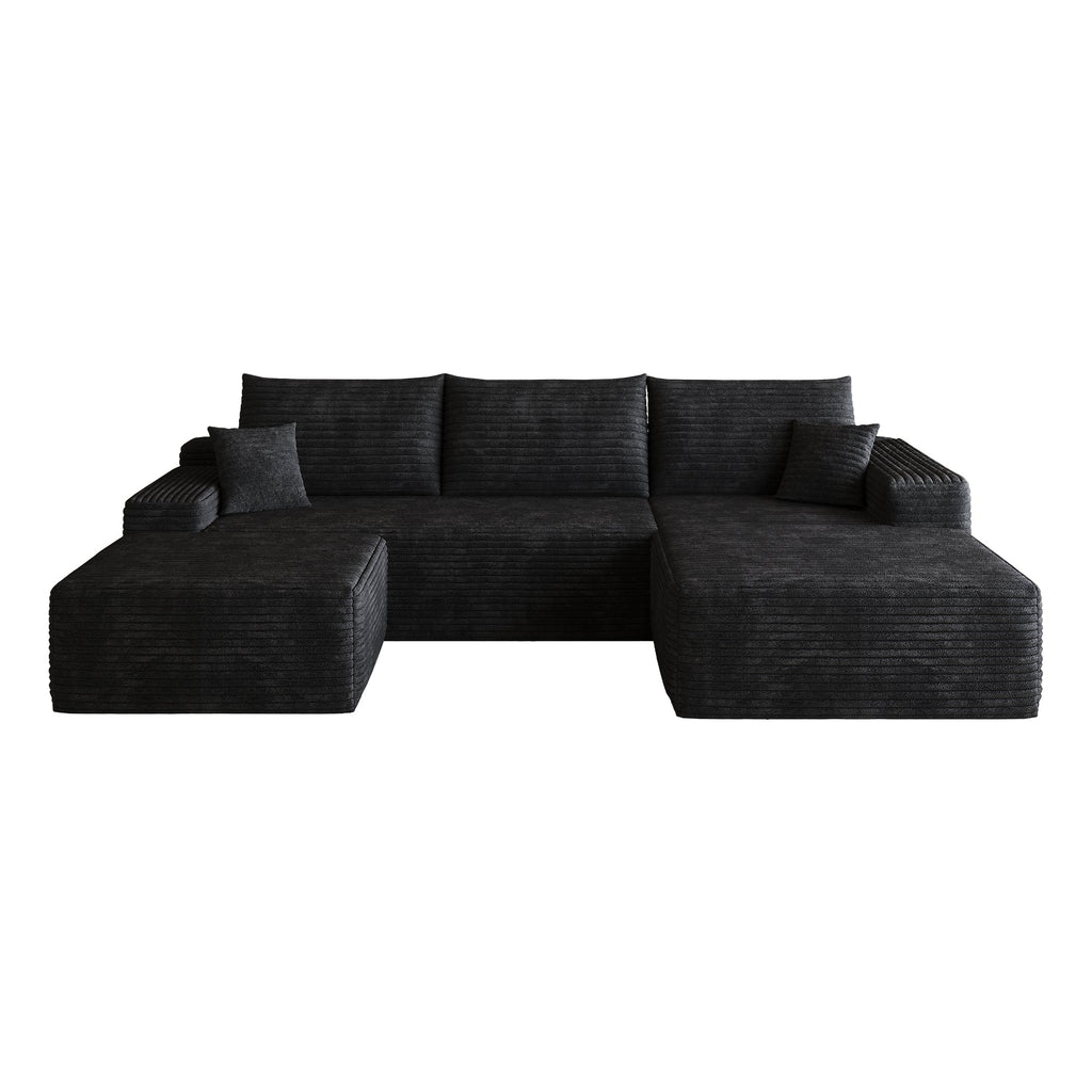 107" Cloud Sectional Sofa with Ottoman