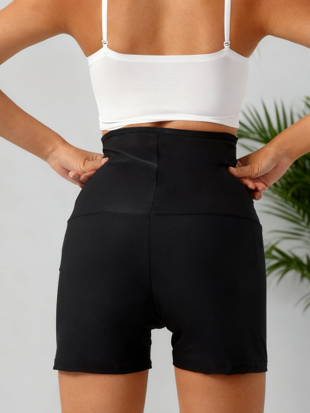 Women Sauna Sweat Shorts, High Waist Tummy Control Compression Workout Shorts, Thermo Body Shaper Waist Trainer For Gym Exercise Fitness