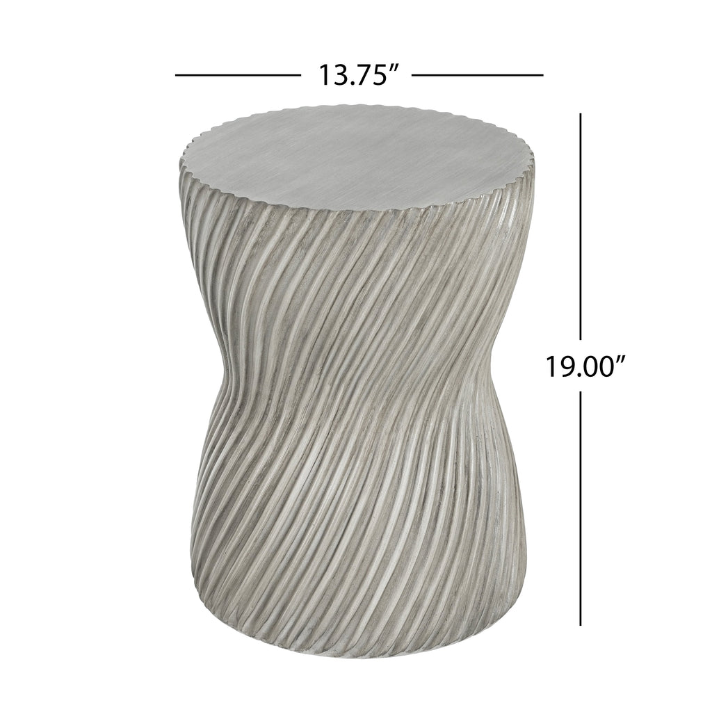 Outdoor MGO Concrete Hourglass Side Table