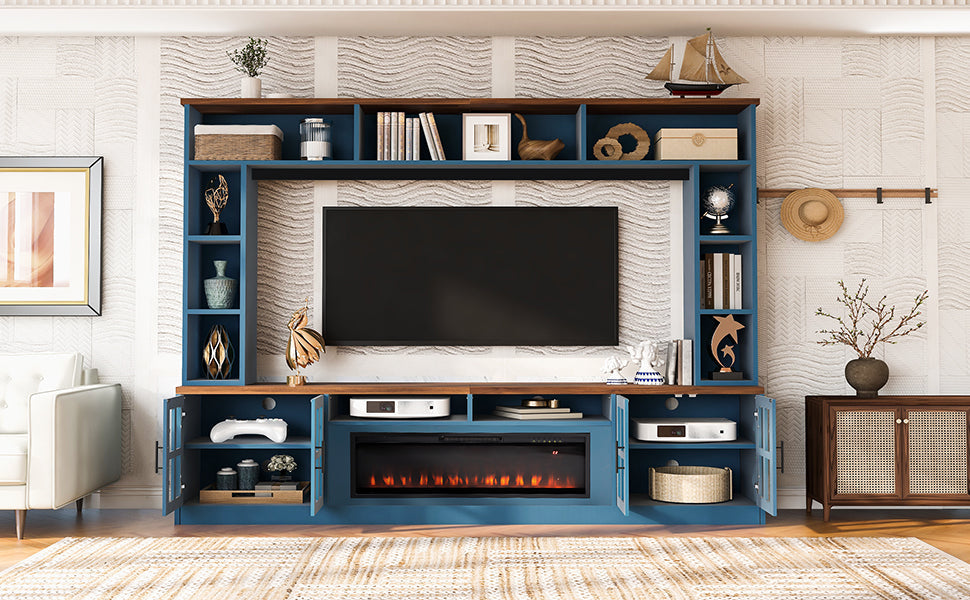 U-Can 95.5" Wall Unit Entertainment Center