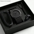 Mens Quartz Watch Necklace Bracelet Set