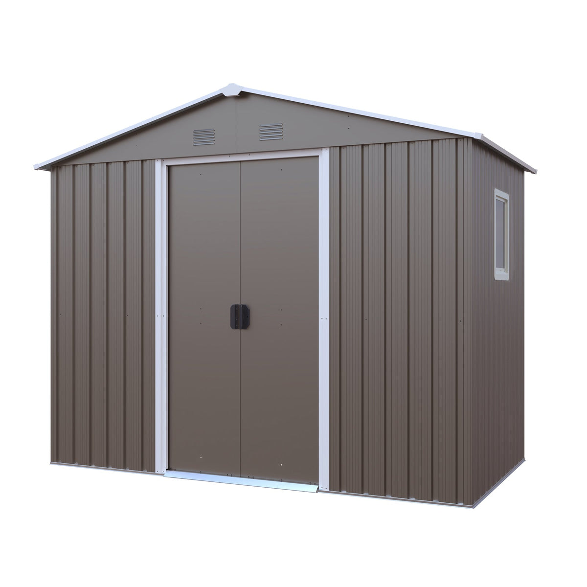 8ft x 4ft Outdoor Metal Storage Shed with Window