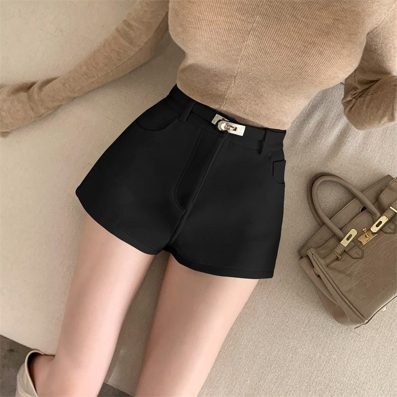 Womens Casual Thickened Straight-Leg Shorts