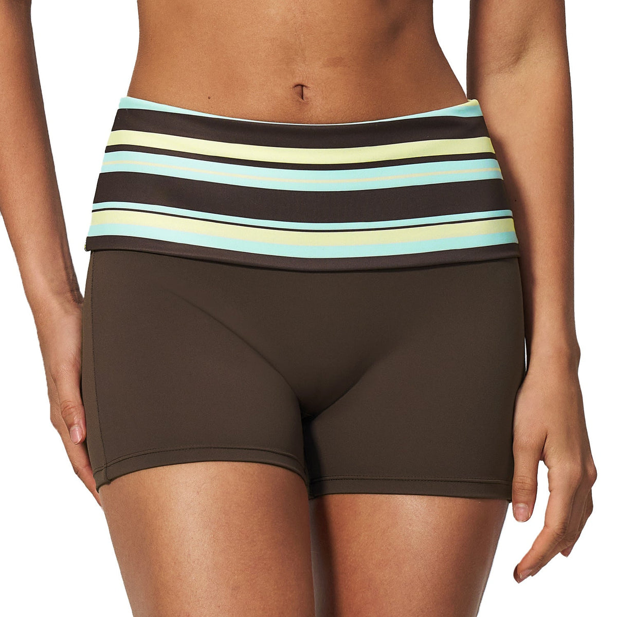 2026 Summer New Style Fitness Shorts, Color Blocking, High Elasticity,