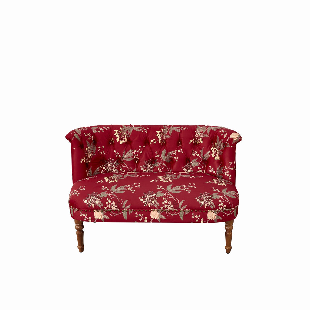European Style Wine Red Sofa Chair