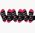Mothers Day Gift Holiday Socks Letter Print Socks For Women