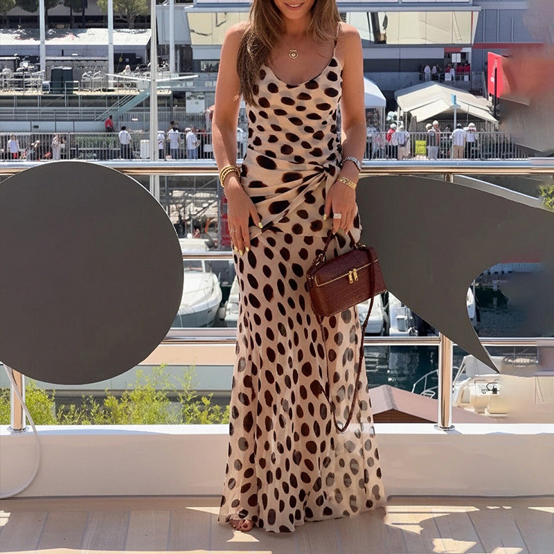 Autumn New Arrival Dress Elegant And Sexy With A Printed Design