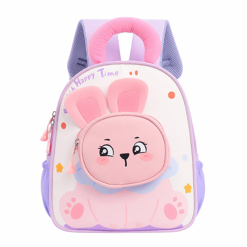 New Cartoon Childrens School Bag Lightweight And Cute For Girls