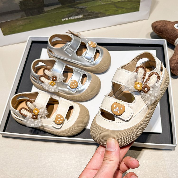 Girl Baby Cute Pendant Sandals Summer New Children's Princess Shoes Baotou Little Girl Soft Soled Shoes
