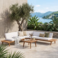 Hillcrest V Shaped 4-Piece Sofa Set