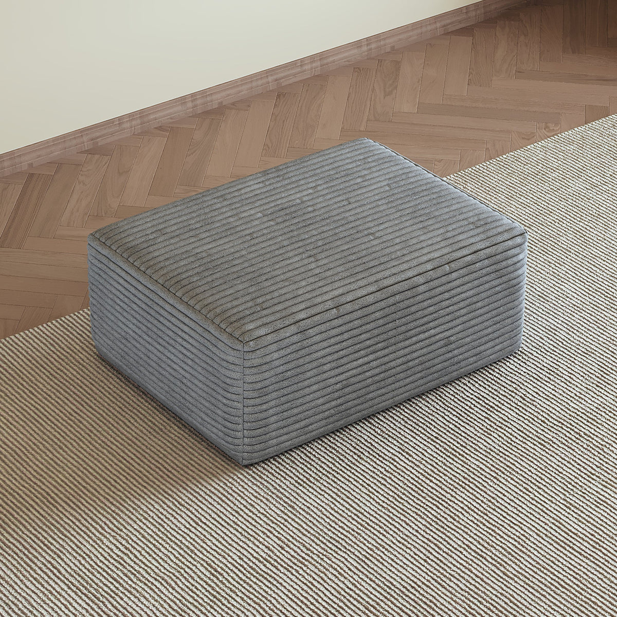 Y165 Grey Ottoman