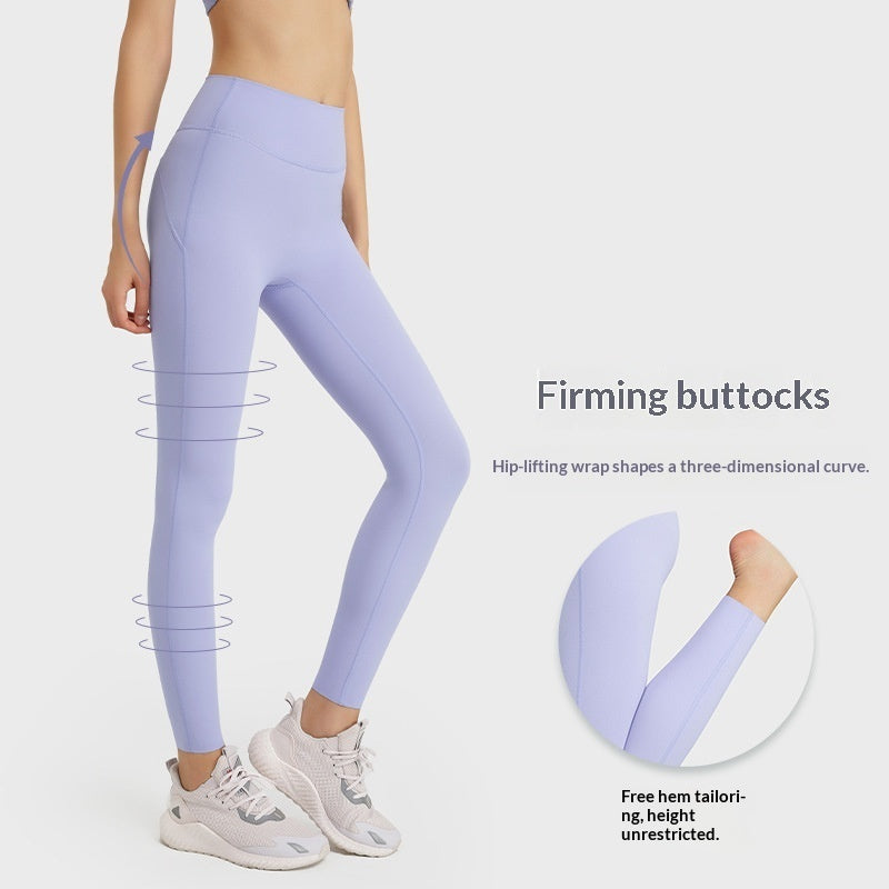 Womens High-Waisted, Butt-Lifting Yoga Pants With A Seamless Design
