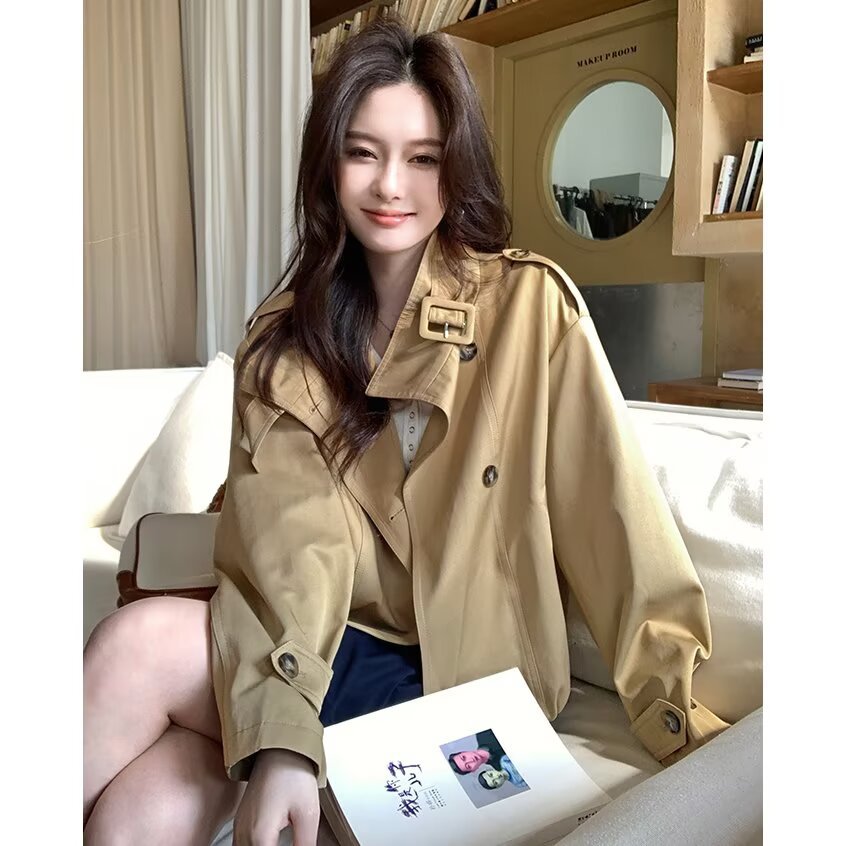 Fashionable Versatile Plus-size Relaxed-fit Cropped Jacket