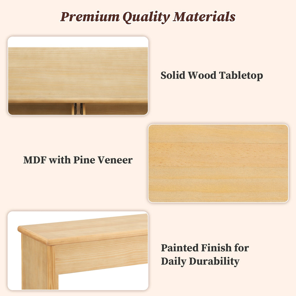 55" Fluted Console Table