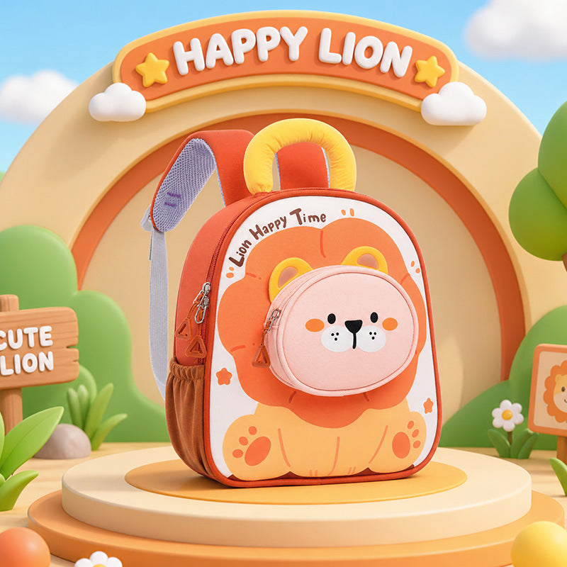 New Cartoon Childrens School Bag Lightweight And Cute For Girls
