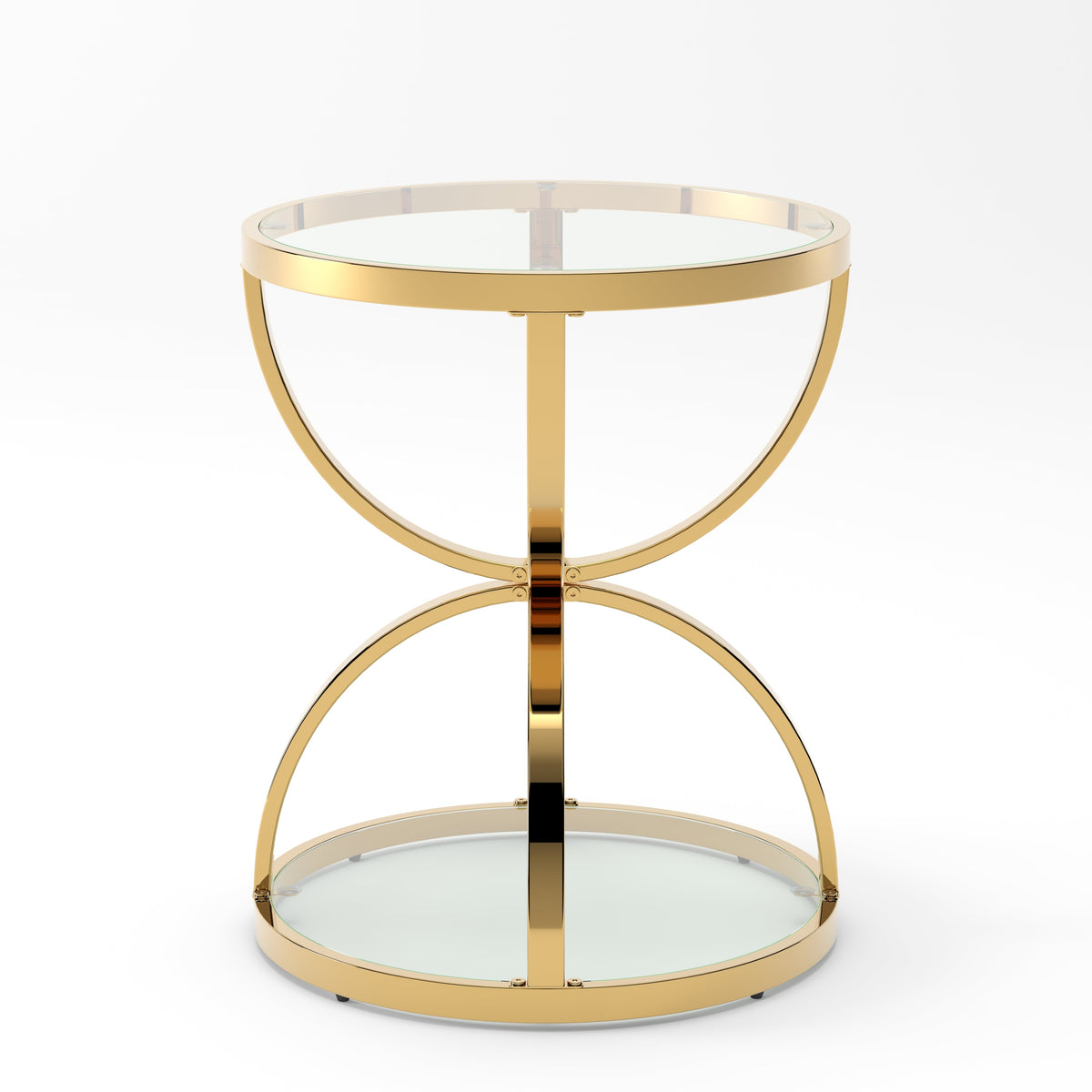 19.69'' Modern Glass Side Table