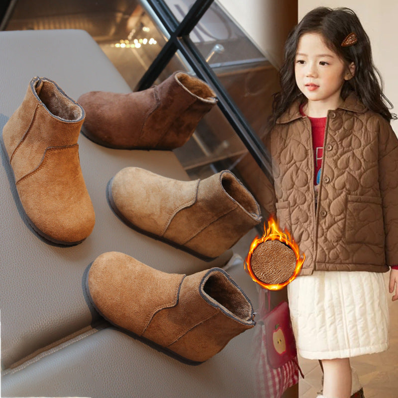 New Winter Versatile British-style Girls Ankle Boots