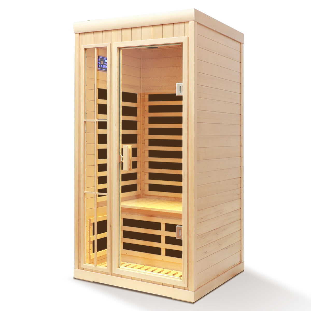 Deluxe One Person Far Infrared Hemlock Sauna Room