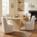 68.75" Wood Dining Table Set with 4