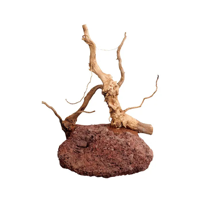 Chicos Natural Lava Stone & Wood Aquarium Decor 20cm