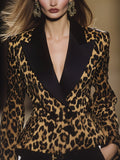 Tailored Short Blazer With Contrasting Lapels