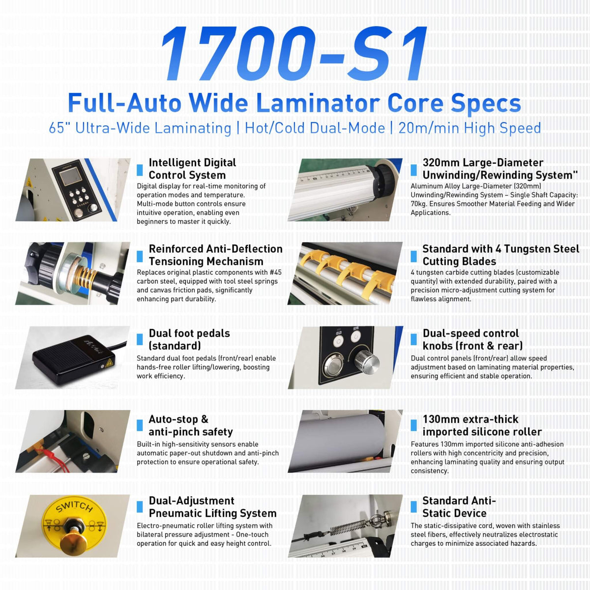 67-Inch Full-Auto Wide-Format Industrial Cold Laminator With Trimmer (SAK72193)
