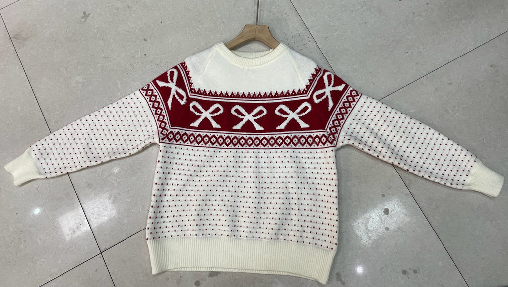Cross-border AutumnWinter Women's Jacquard Knitted Sweater For Women