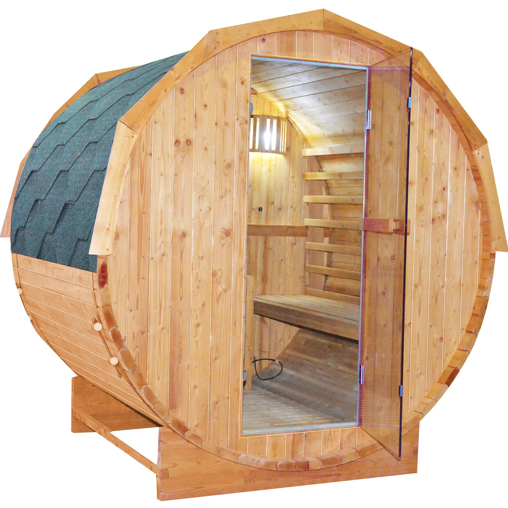 Traditional Cylindrical Stove Double Sauna Room