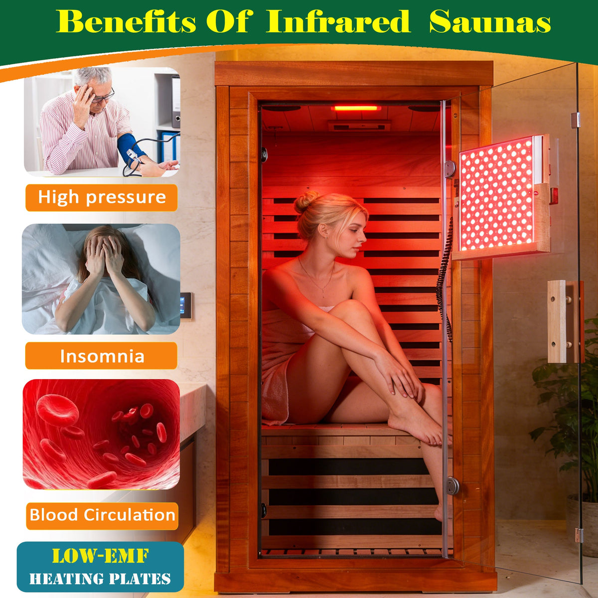 Infrared Sauna with Bluetooth Audio