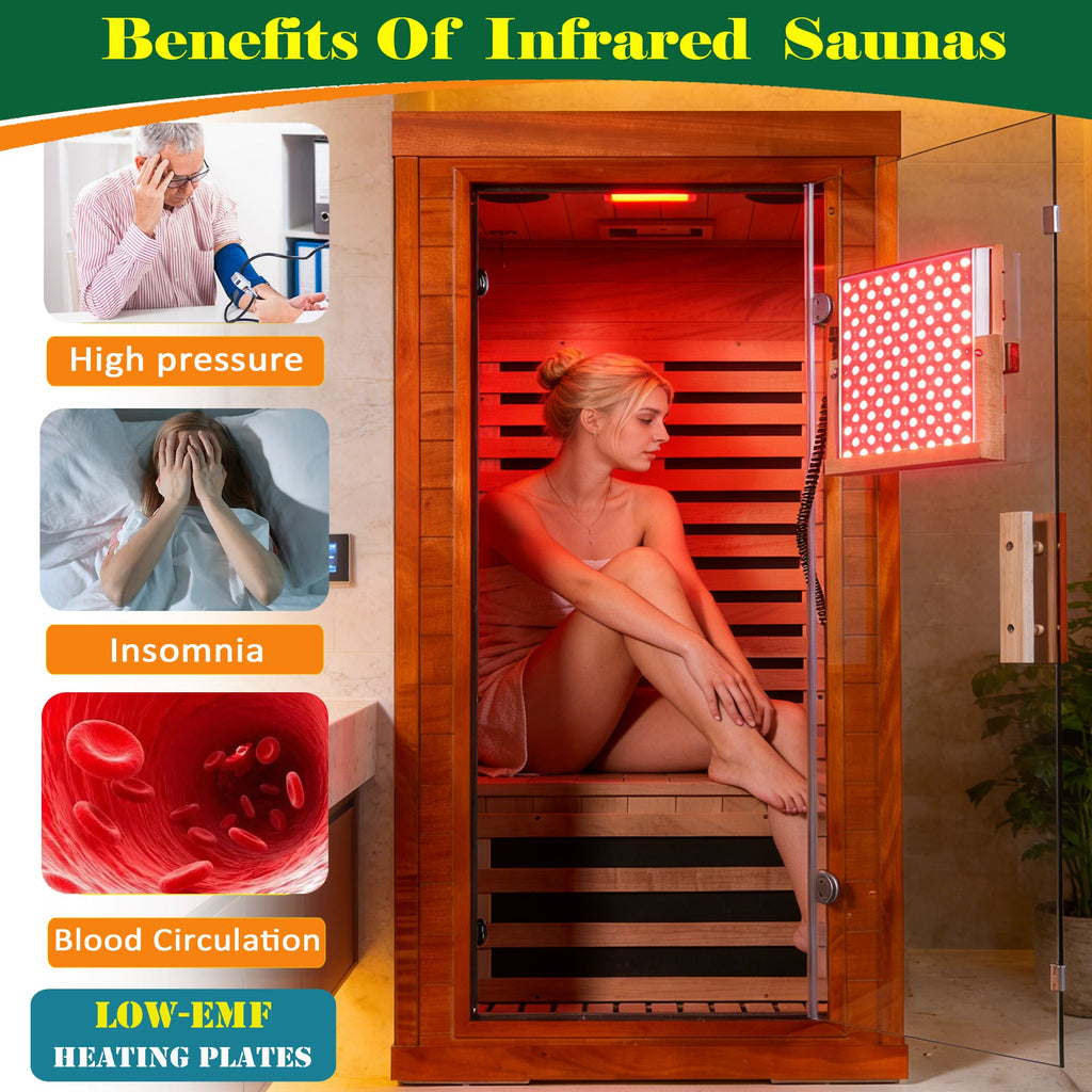 Wood Infrared Home Sauna Room